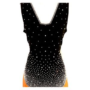 Beaded Rhinestone Top